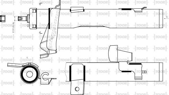 TOOR SG14031 - Amortisseur cwaw.fr