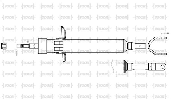 TOOR SG14850 - Amortisseur cwaw.fr