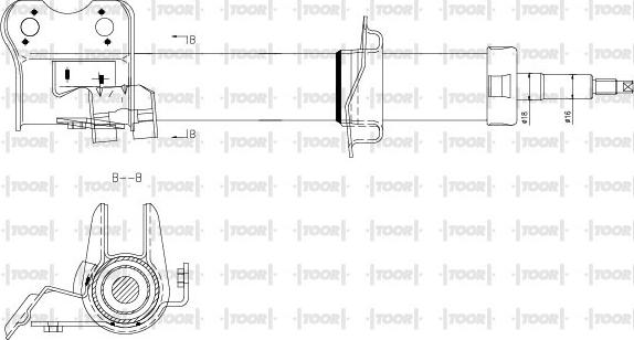 TOOR SG14340 - Amortisseur cwaw.fr