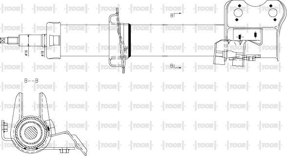 TOOR SG14341 - Amortisseur cwaw.fr