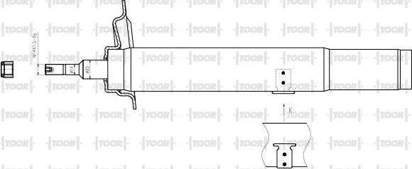 TOOR SG14320 - Amortisseur cwaw.fr