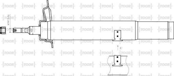 TOOR SG14321 - Amortisseur cwaw.fr