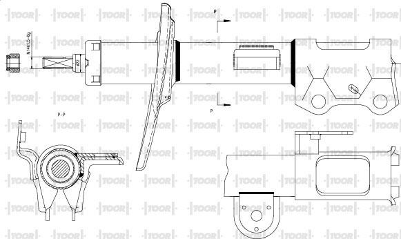 TOOR SG14371 - Amortisseur cwaw.fr