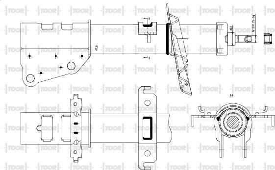 TOOR SG14270 - Amortisseur cwaw.fr