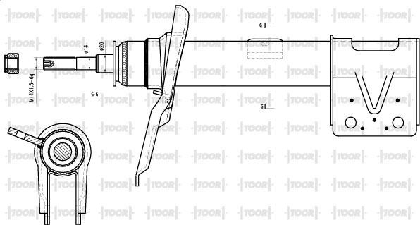 TOOR SG14770 - Amortisseur cwaw.fr