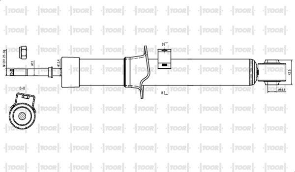 TOOR SG15460 - Amortisseur cwaw.fr