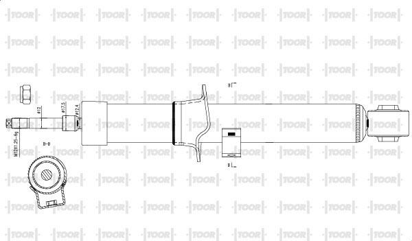 TOOR SG15461 - Amortisseur cwaw.fr