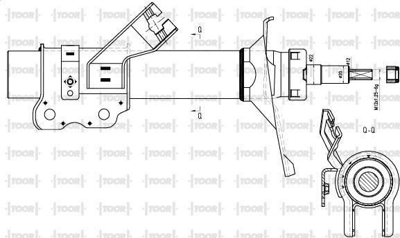 TOOR SG15590 - Amortisseur cwaw.fr