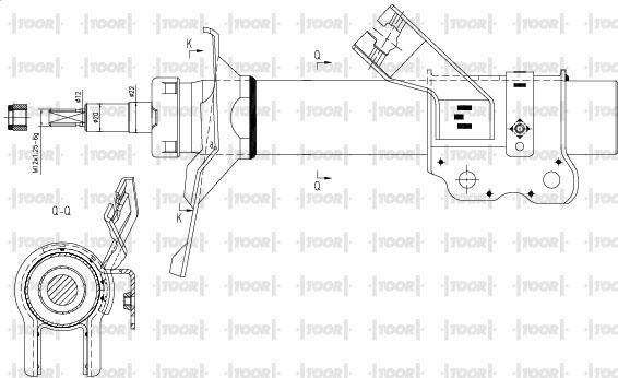 TOOR SG15591 - Amortisseur cwaw.fr