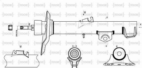 TOOR SG15090 - Amortisseur cwaw.fr