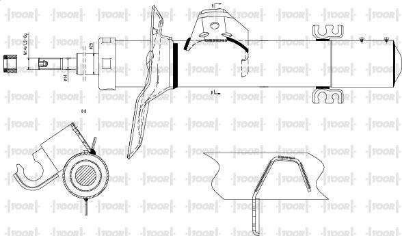 TOOR SG15110 - Amortisseur cwaw.fr