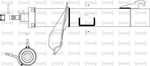 TOOR SG15290 - Amortisseur cwaw.fr