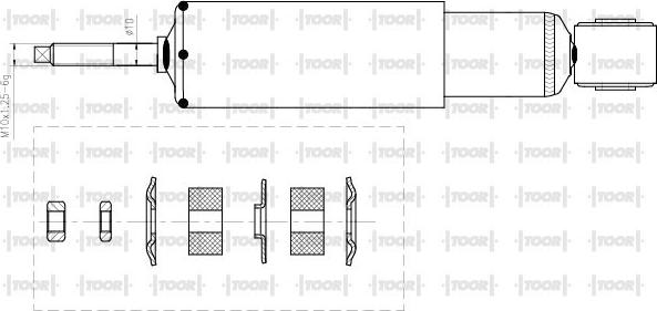 TOOR SG16530 - Amortisseur cwaw.fr