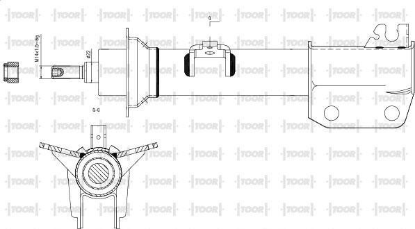 TOOR SG16640 - Amortisseur cwaw.fr