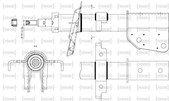 TOOR SG16650 - Amortisseur cwaw.fr