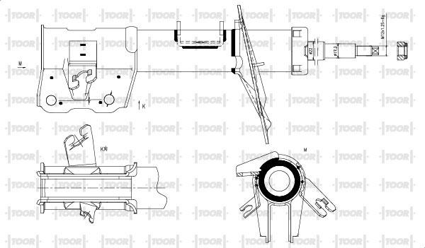 TOOR SG16001 - Amortisseur cwaw.fr