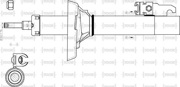 TOOR SG16080 - Amortisseur cwaw.fr