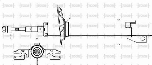 TOOR SG16070 - Amortisseur cwaw.fr