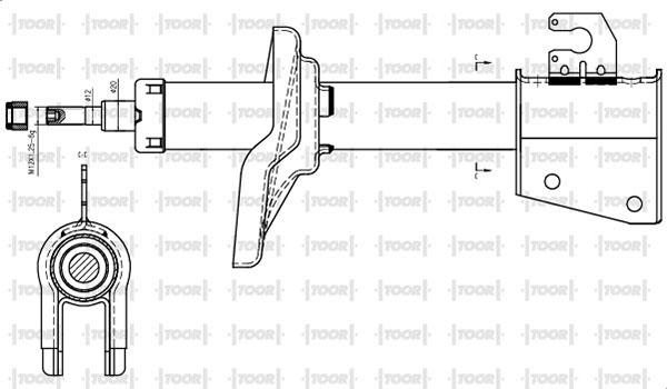 TOOR SG16250 - Amortisseur cwaw.fr