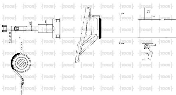 TOOR SG16780 - Amortisseur cwaw.fr