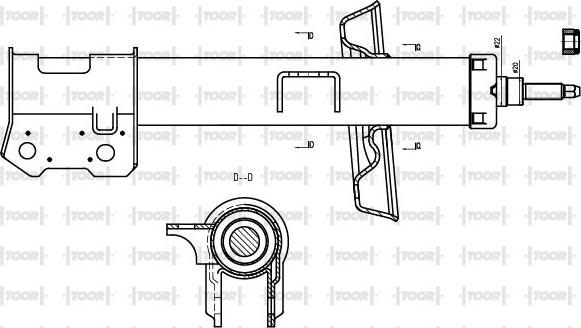 TOOR SG10900 - Amortisseur cwaw.fr