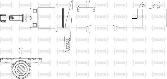 TOOR SG10450 - Amortisseur cwaw.fr