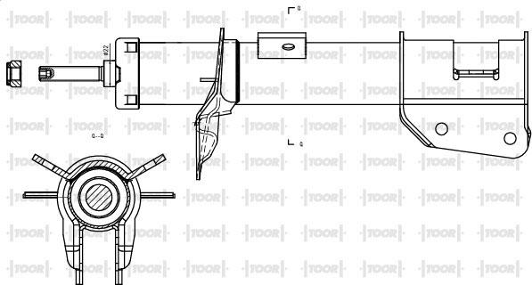 TOOR SG10420 - Amortisseur cwaw.fr