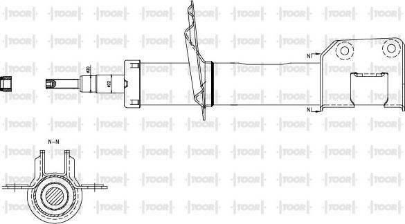 TOOR SG10470 - Amortisseur cwaw.fr