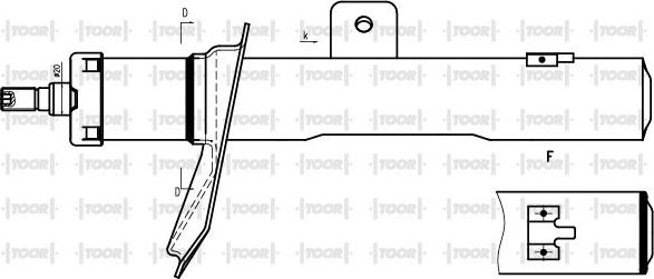 TOOR SG10690 - Amortisseur cwaw.fr