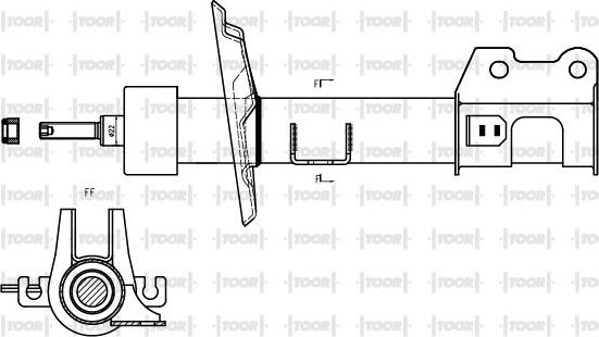 TOOR SG10600 - Amortisseur cwaw.fr