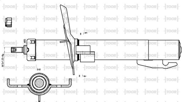 TOOR SG10610 - Amortisseur cwaw.fr