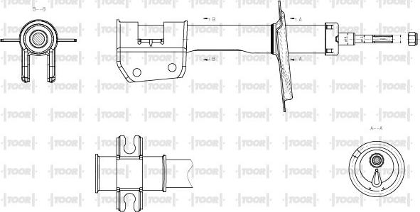 TOOR SG10050 - Amortisseur cwaw.fr