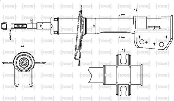 TOOR SG10060 - Amortisseur cwaw.fr