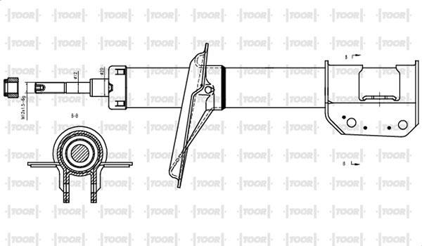 TOOR SG10010 - Amortisseur cwaw.fr