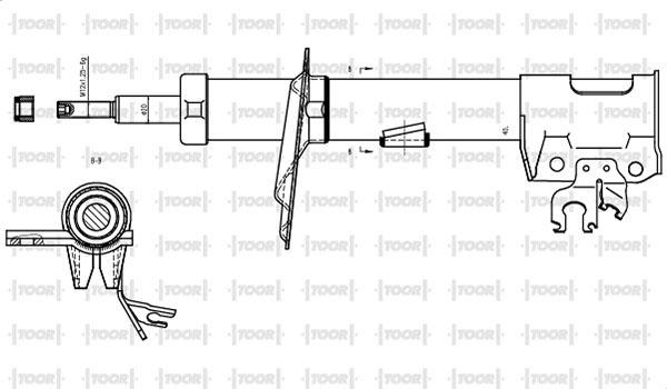 TOOR SG10031 - Amortisseur cwaw.fr