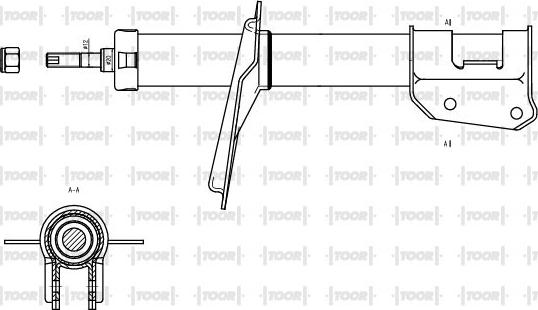 TOOR SG10150 - Amortisseur cwaw.fr