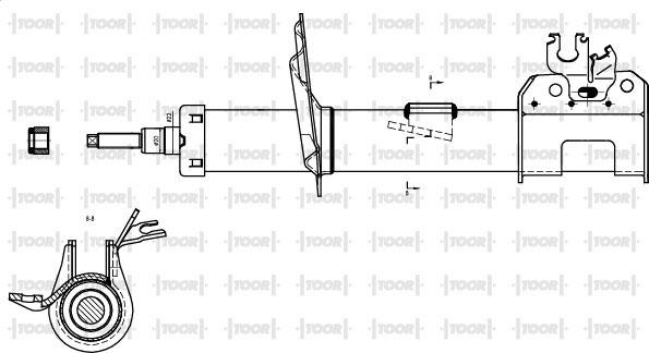 TOOR SG10160 - Amortisseur cwaw.fr