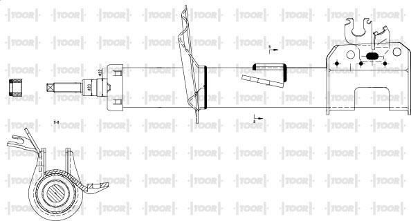 TOOR SG10161 - Amortisseur cwaw.fr