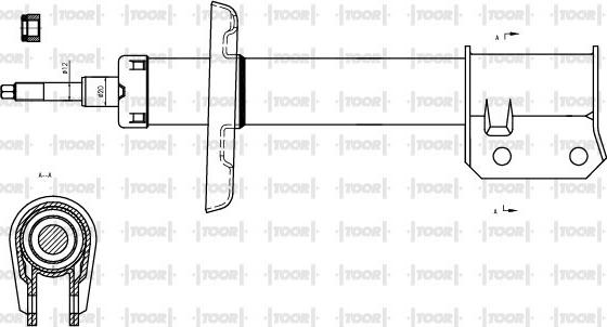 TOOR SG10850 - Amortisseur cwaw.fr