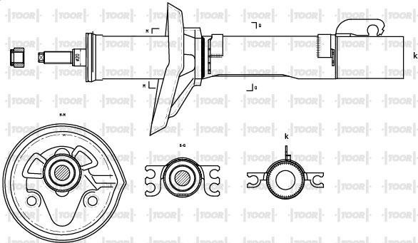 TOOR SG10300 - Amortisseur cwaw.fr