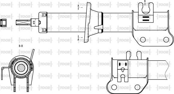 TOOR SG11460 - Amortisseur cwaw.fr