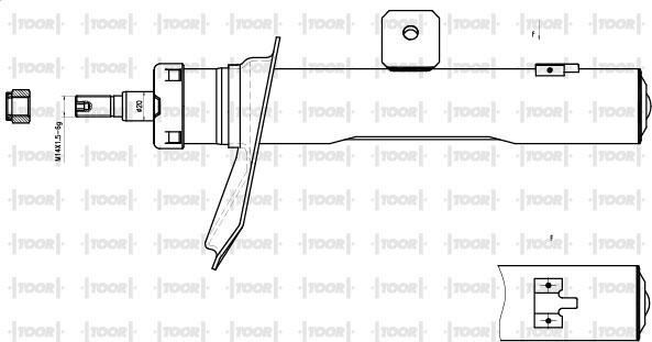 TOOR SG11550 - Amortisseur cwaw.fr