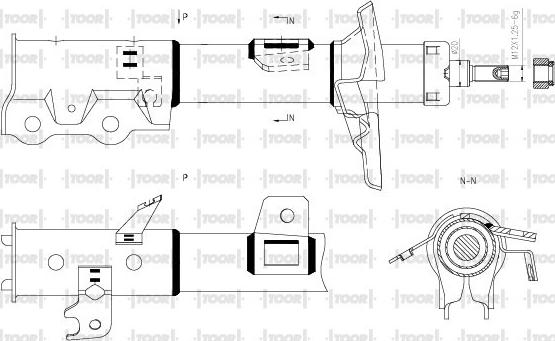 TOOR SG11511 - Amortisseur cwaw.fr