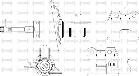 TOOR SG11650 - Amortisseur cwaw.fr