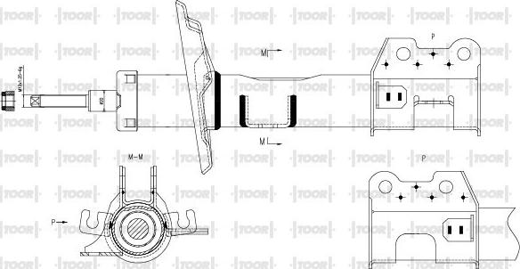 TOOR SG11651 - Amortisseur cwaw.fr