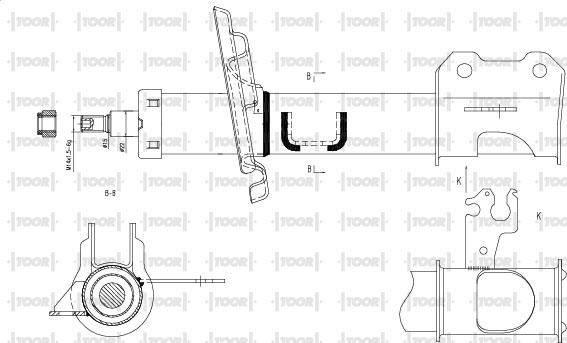 TOOR SG11681 - Amortisseur cwaw.fr