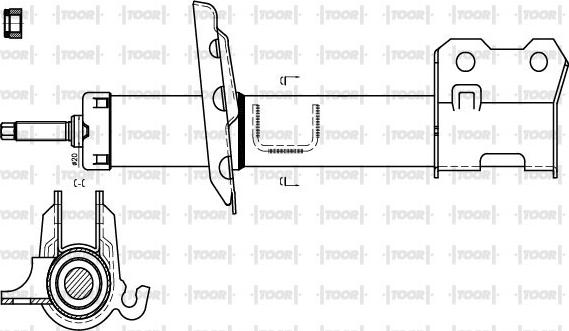 TOOR SG11011 - Amortisseur cwaw.fr