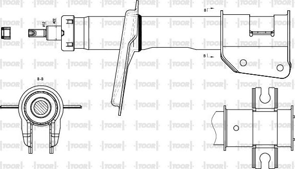 TOOR SG11150 - Amortisseur cwaw.fr