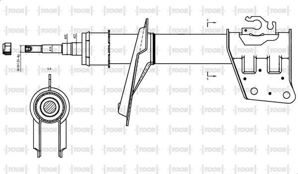 TOOR SG11880 - Amortisseur cwaw.fr