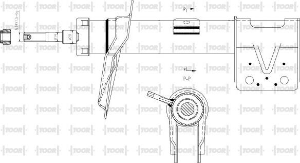 TOOR SG11390 - Amortisseur cwaw.fr